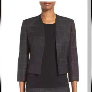 Hugo Boss Jianne Cropped Collarless Blazer